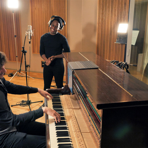 Recording session for “We Will Live To Be Free”with Tyrone Huntley. (2021)