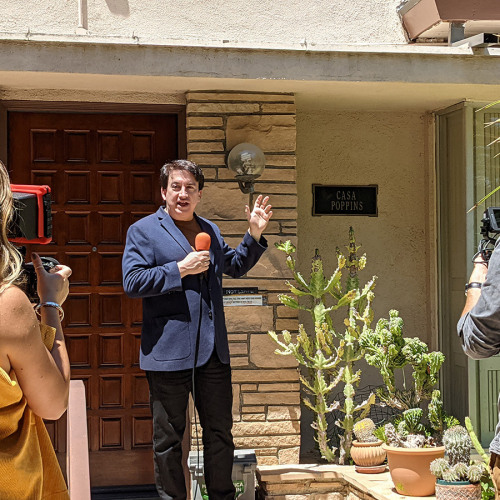 Robbie taping at Walt Disney’s house. (2021)